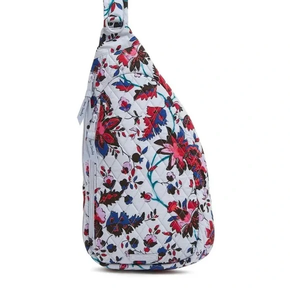NWT Vera Bradley Multicolor Floral Crossbody Bag/Sling Backpack - Picture 2 of 16
